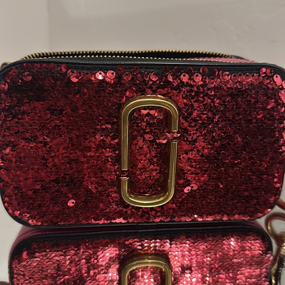 Marc Jacobs The Snapshot Sequin Leather Camera Bag - Picture 2 of 6